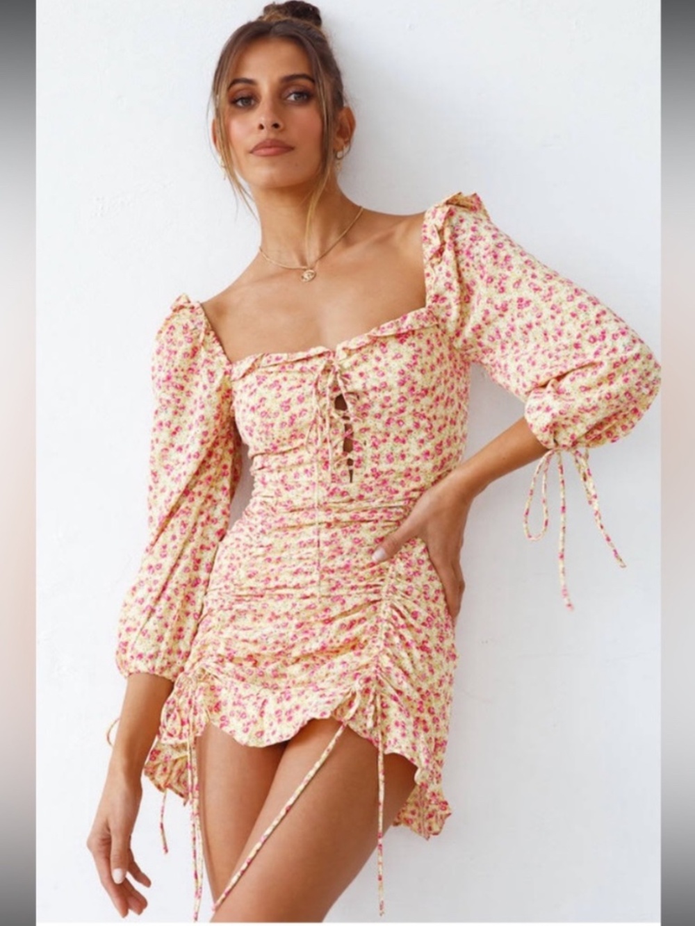 Hello Molly Dress 6 Can Hear The Bells Mini Floral Sexy Feminine Dainty Coquette